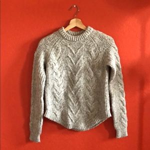Cable knit sweater